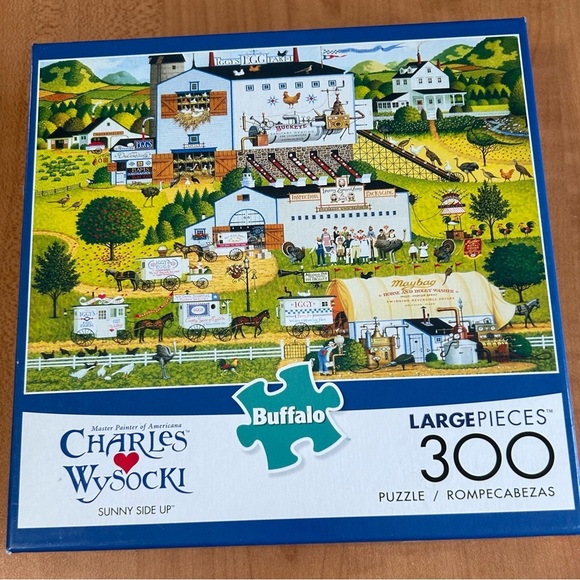 Buffalo Puzzle charles wysocki Sunny Side Up 300 pieces - Picture 1 of 3